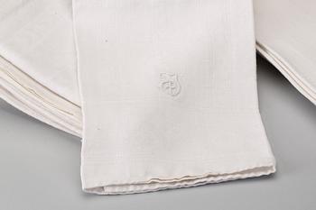 HANDDUKAR, 4 + 5 + 3 st, handvävda, 1900-talets första hälft.