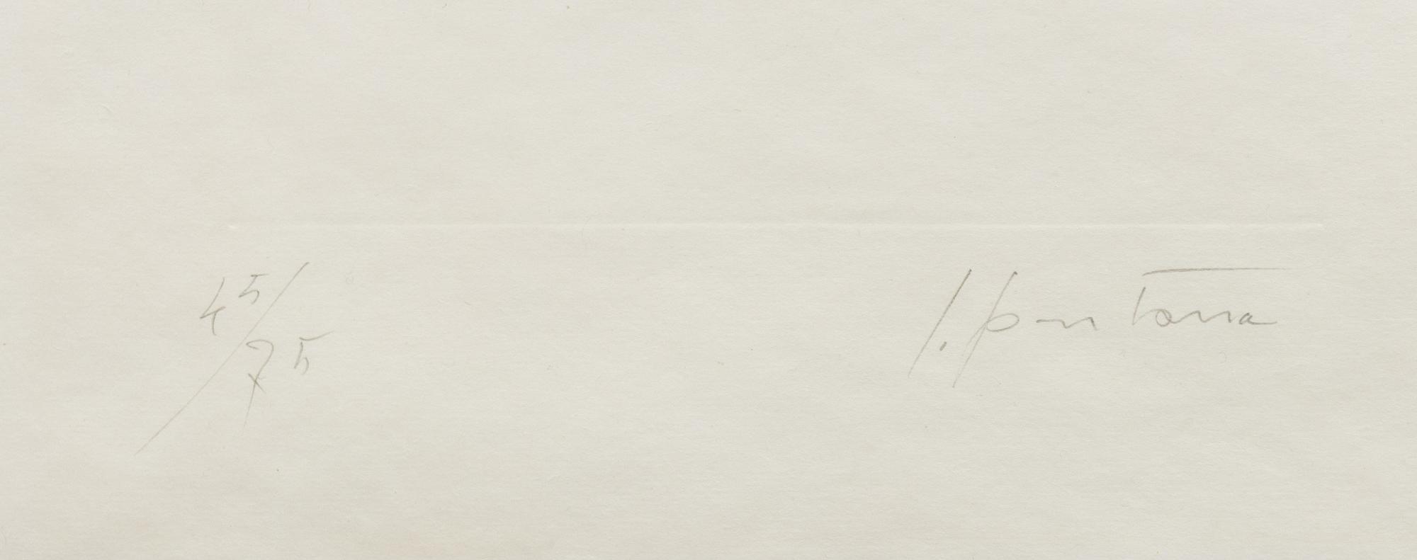 Lucio Fontana, ur "Dix eaux-fortes. L'Épée dans l'eau" (Alain Jouffroy).