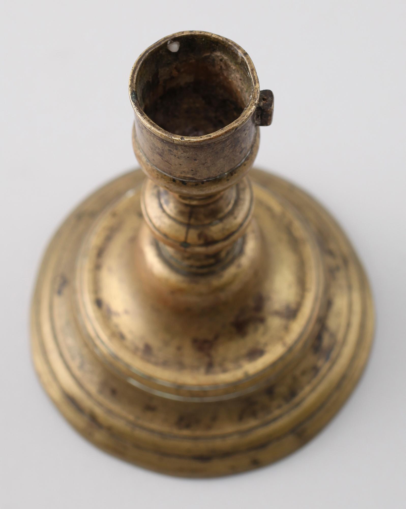 LJUSSTAKE, brons, barock, 1700-tal.