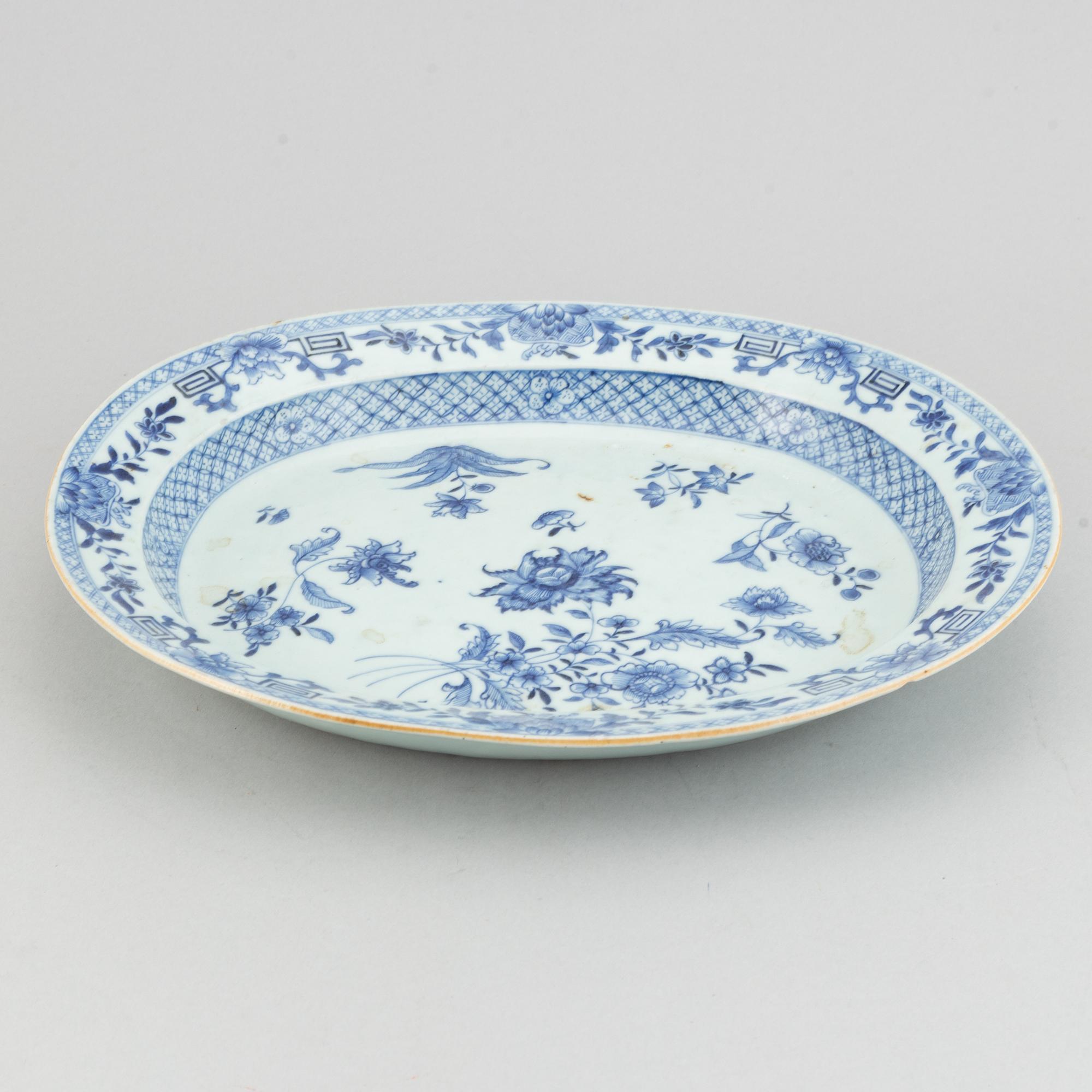Terrinfat, kompaniporslin. Qingdynastin, Qianlong (1736-95).