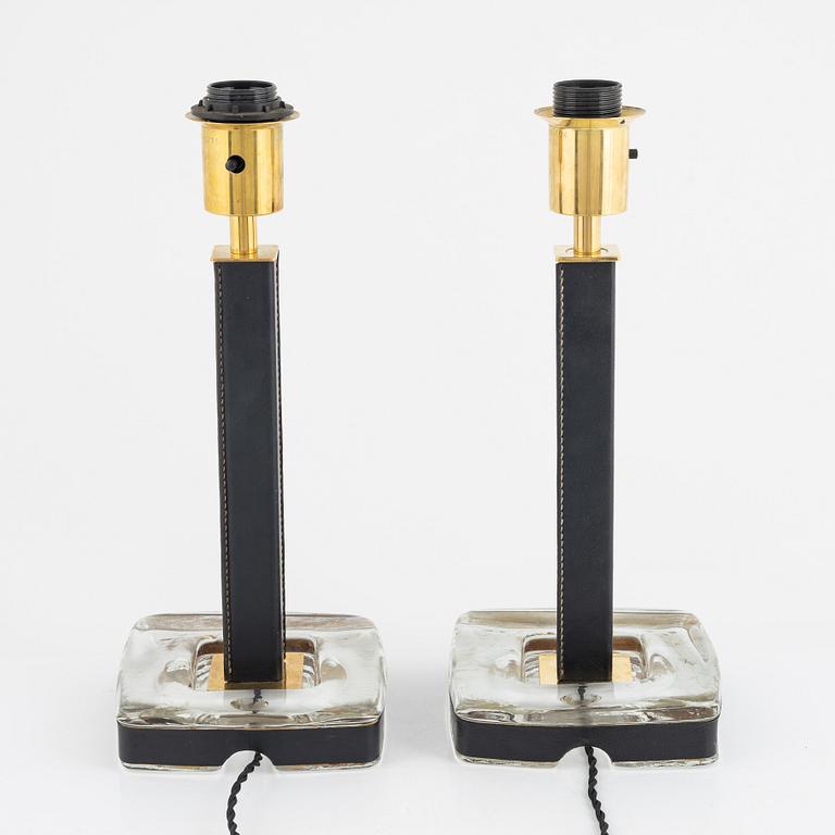 Uno Westerberg, a pair of table lamps, model "15773", Arvid Böhlmarks Lampfabrik.