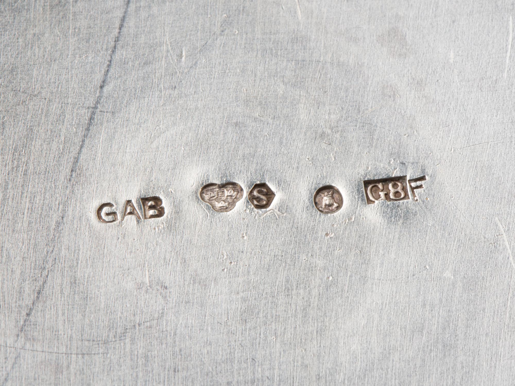 KAFFESERVIS, 3 delar, silver, GAB, Stockholm, 1933/34, vikt ca 830g.