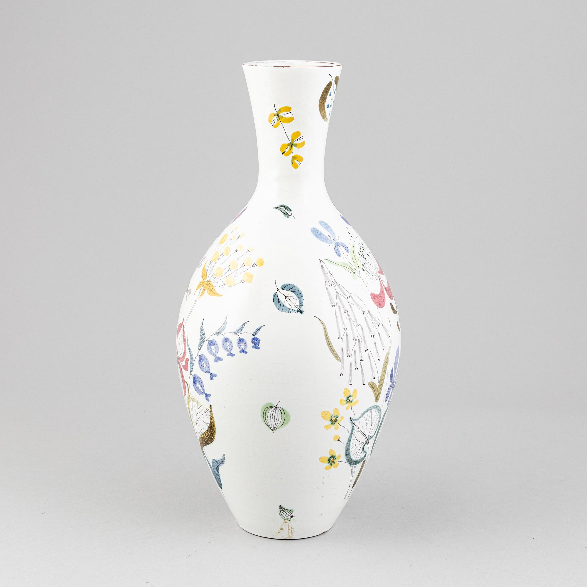 Stig Lindberg, an earthenware vase, Gustavsbergs studio.