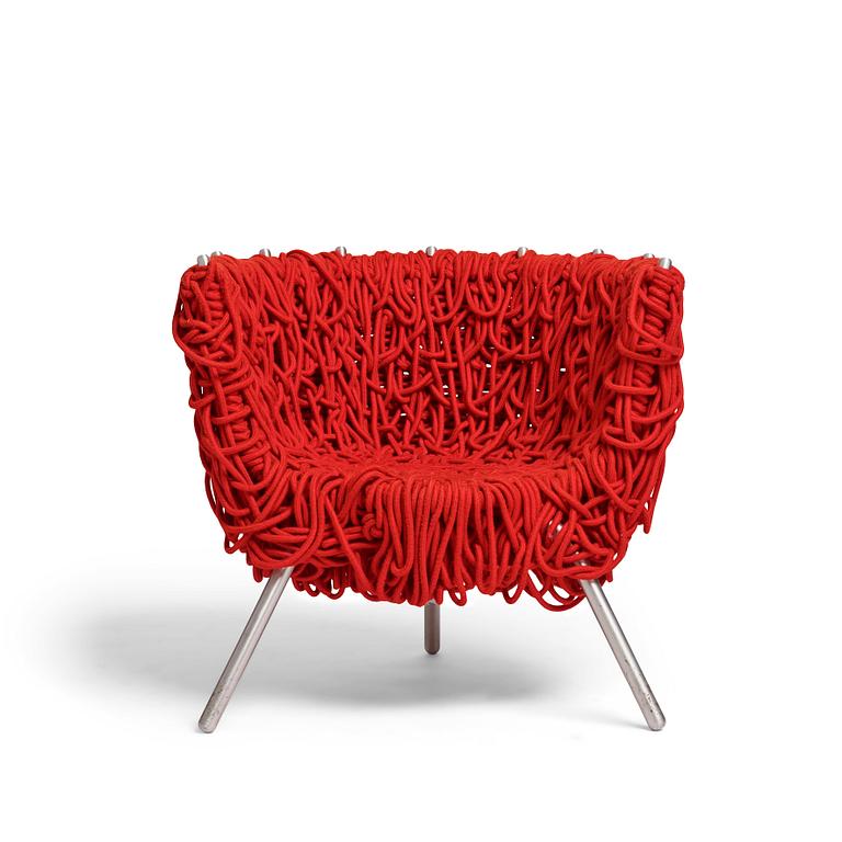 Fernando & Humberto Campana, a "Vermehla Chair", for Edra, Italy.