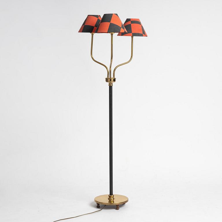 Josef Frank, a floor lamp model "2426", Firma Svenskt Tenn, mid-20th century.