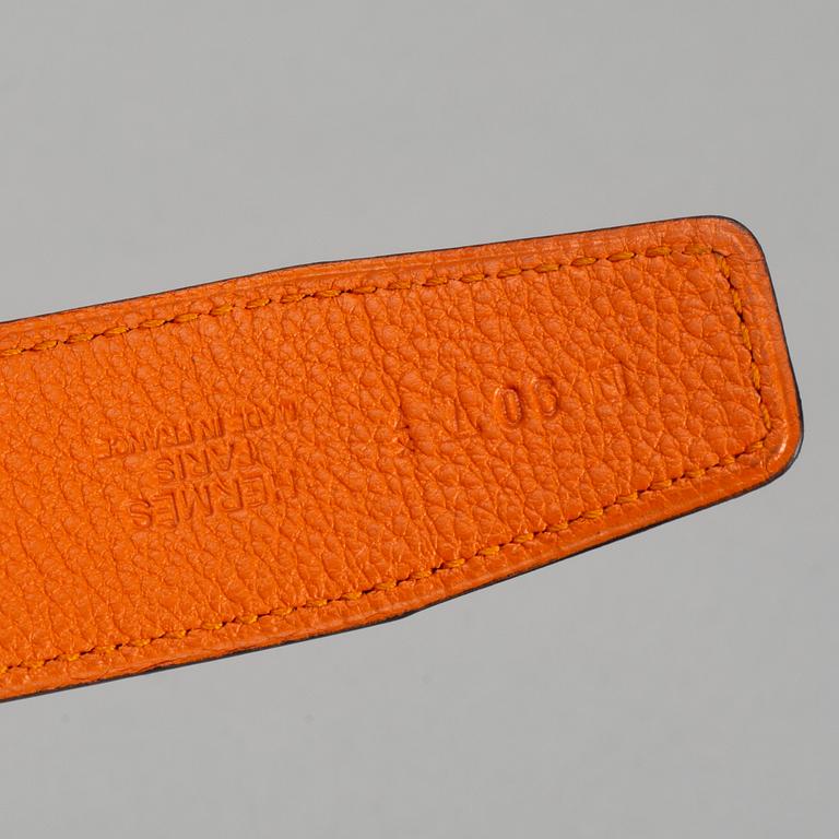 HERMÈS, a 'Constance' leather belt, 2010. Size 90.