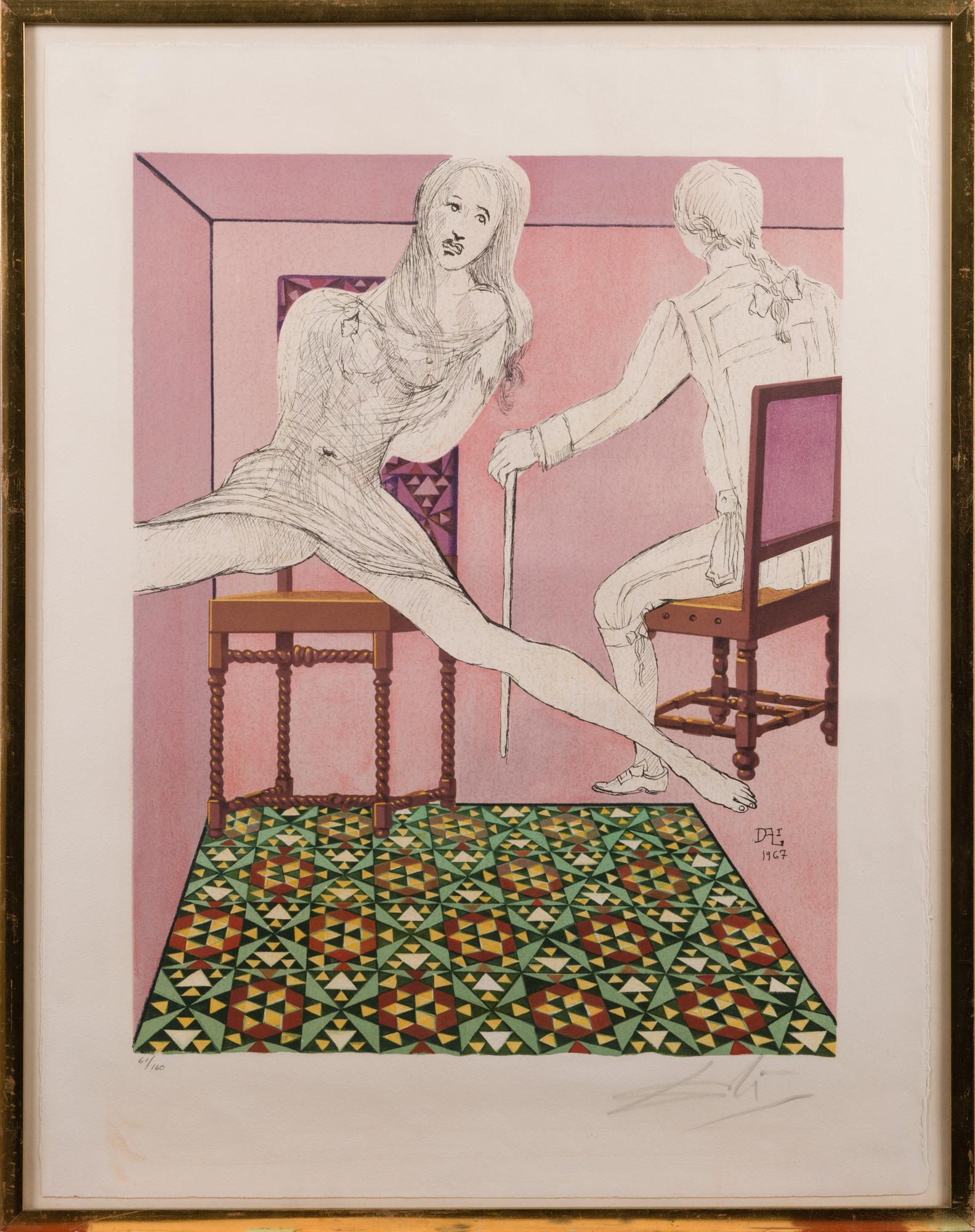 SALVADOR DALI, värilitografia, signeerattu ja numeroitu 61/160.