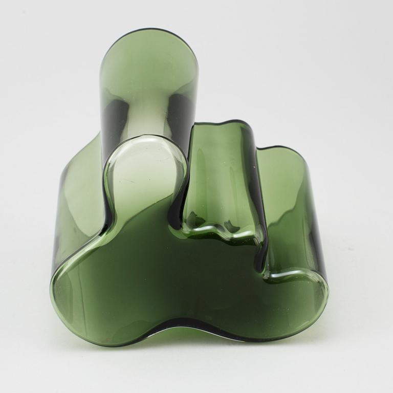 'Savoy' glass vase 50 years, signed A. Aalto 1936-1986 Iittala E 7484/8000.