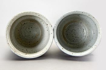 Jackie Lynd, five stoneware flower pots from Rörstrand in the second half of the 20th century.