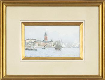 Anna Palm de Rosa, watercolour, signed.