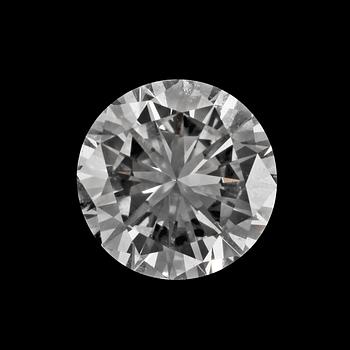A brilliant cut diamond, 0.75 cts.