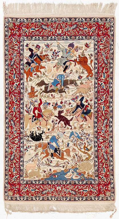 A semi-antique Isfahan rug, central Persia, c. 171 x 100 cm.