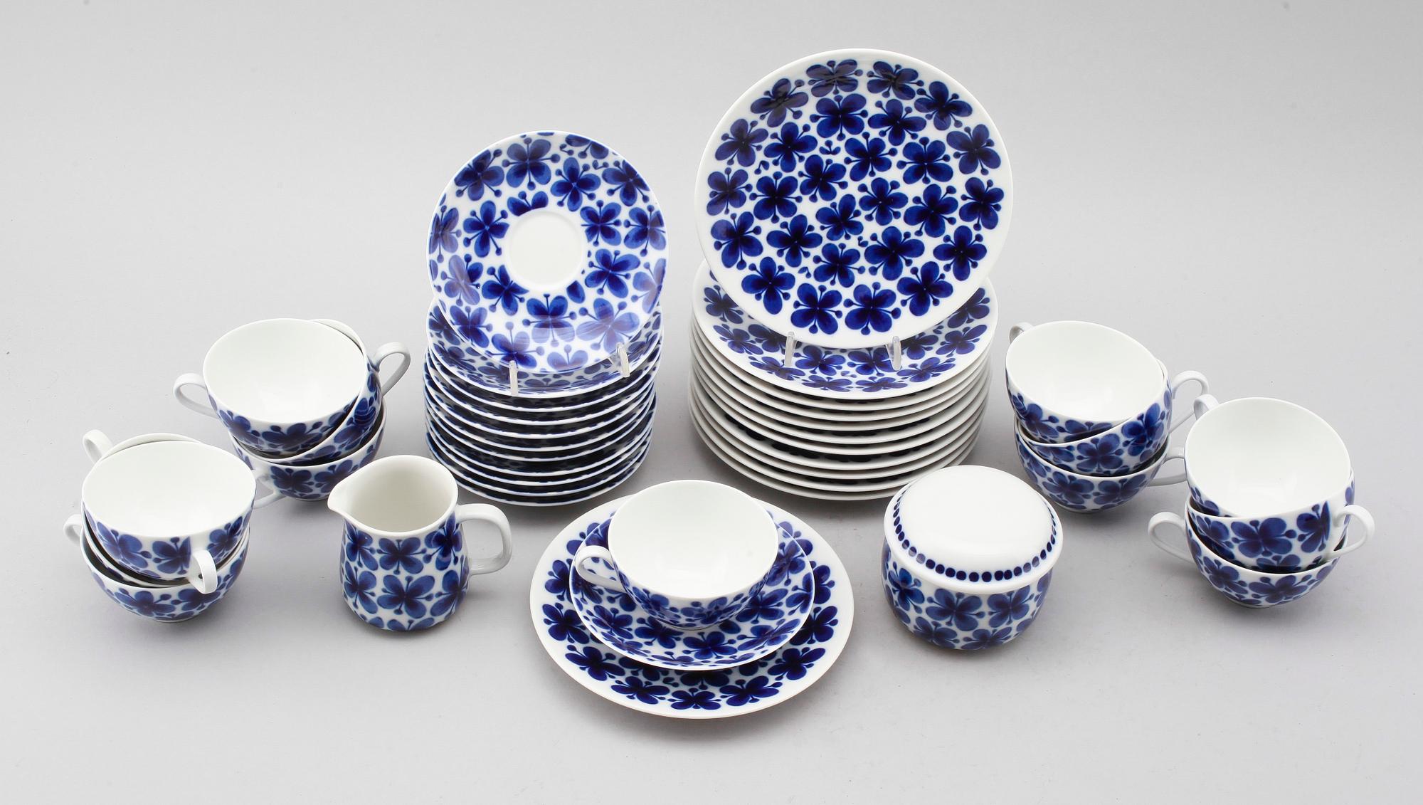 KAFFESERVIS, 26 delar, porslin, "Mon-Amie", Marianne Westman, Rörstrand.