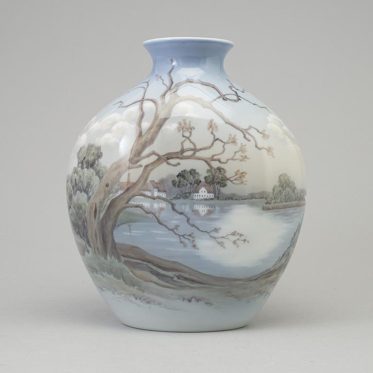 A porcelain vase by Bing & Grøndal, Denmark.