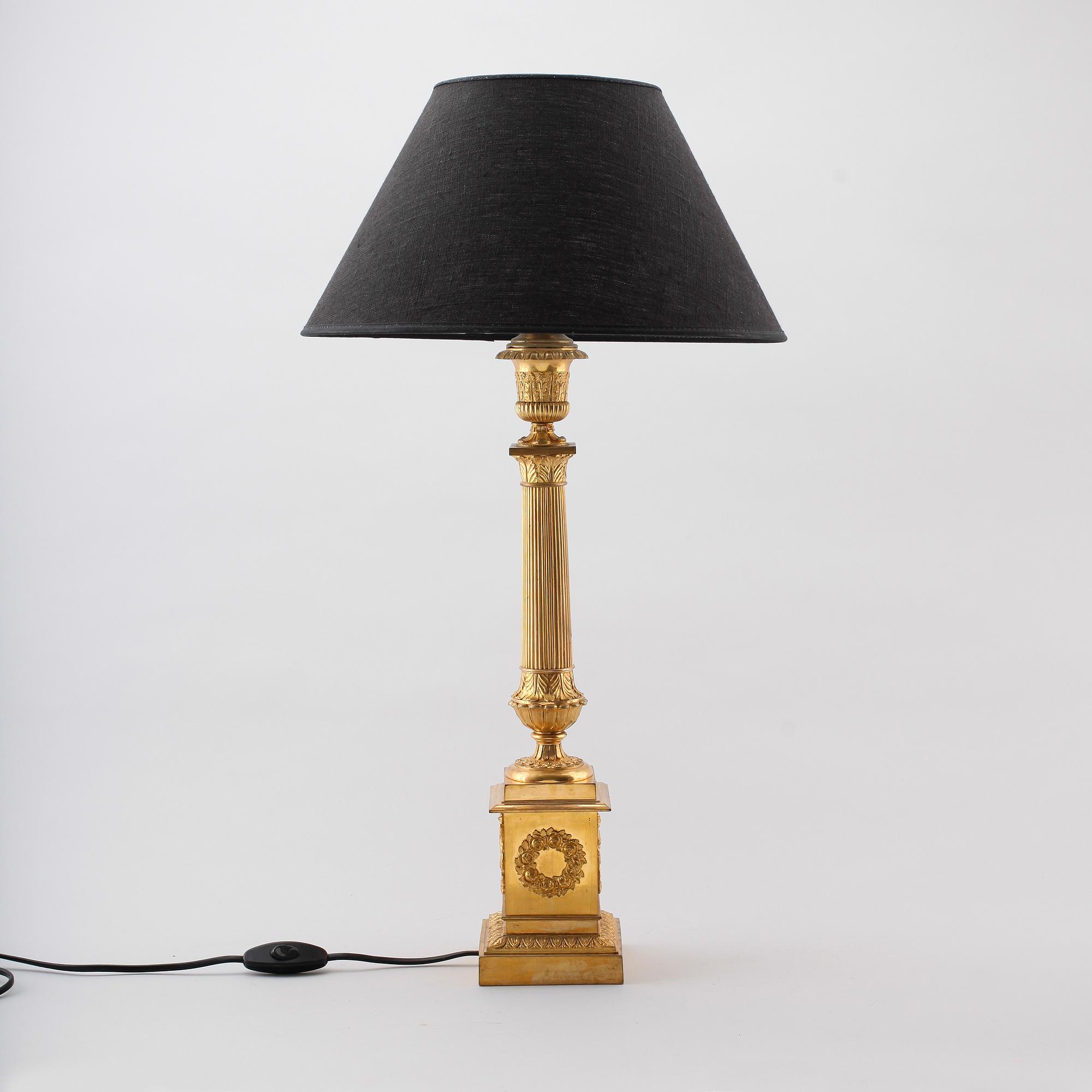 BORDSLAMPA, empirestil, 1800-talets andra hälft.