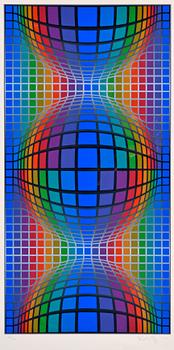 550. Victor Vasarely, COMPOSITION.