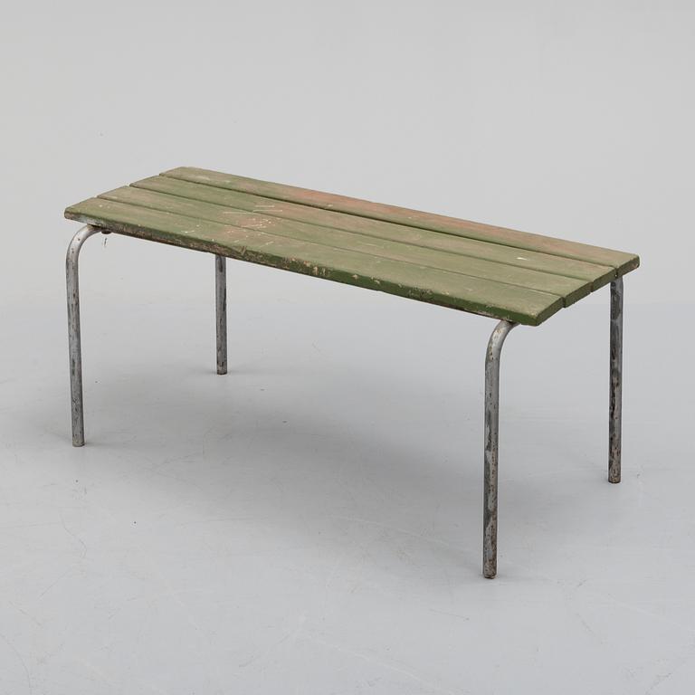 A second half of the 20th century garden bench.