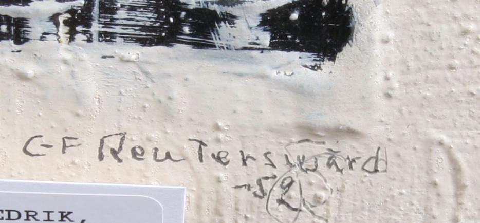 REUTERSWÄRD, CARL FREDRIK, olja på pannå, sign o dat -52.