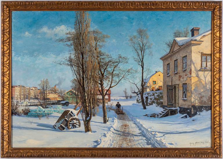 HERMAN SÖDERSTEN, oil on canvas, signed and dated 1888.