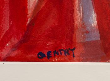 HERBERT GENTRY, akvarell, sign.