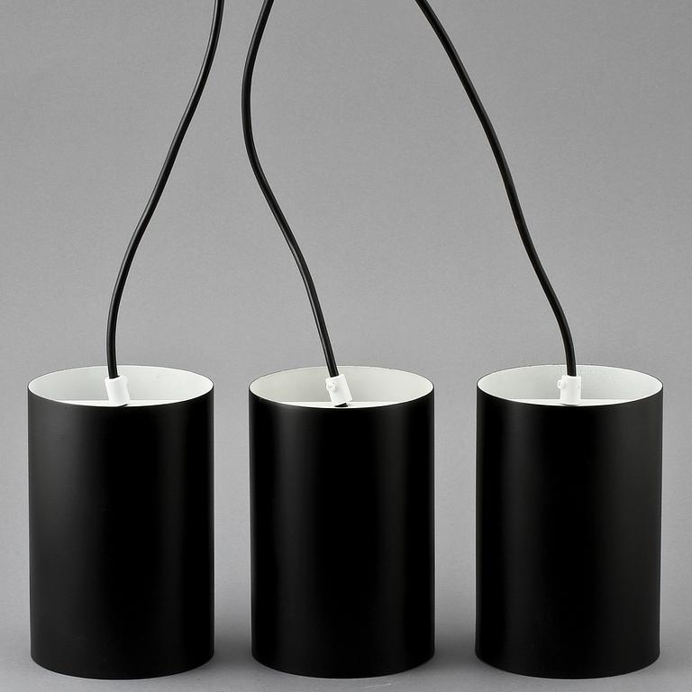 TAKLAMPOR, 3 st, "Cylinderpendel", Eila & John Meiling, Louis Poulsen, 1960-tal.