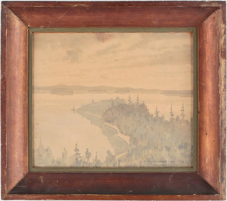 NILS WIKBERG, akvarell, sign och dat 1936.