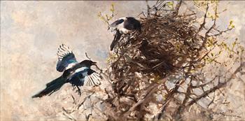 MOSSE STOOPENDAAL, oil on canvas signed and dated 1941.