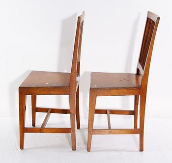 STOLAR, ett par, allmoge, 1800-tal.