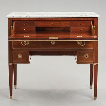 A late Gustavian late 18th century writing-commode.