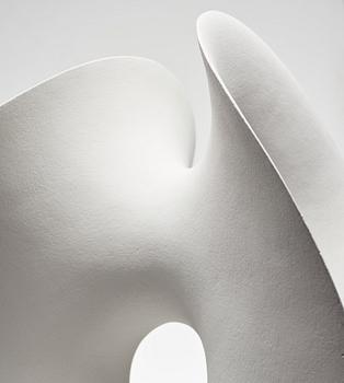 Eva Hild, a white stoneware sculpture, "Loop 649", Sweden 2005.