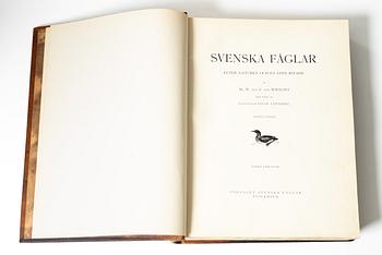Bröderna von Wright, books, three volumes, 'Svenska fåglar', A. Börtzells tryckeri AB, Stockholm, 1927-29.
