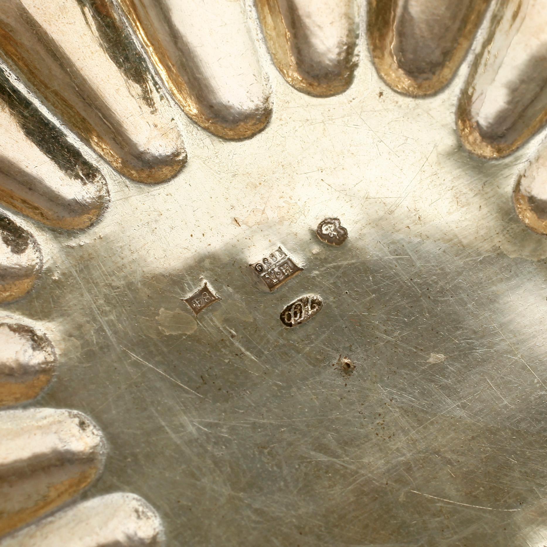 KONFEKTSKÅL, silver, Moskva, 1830. Vikt ca 303.