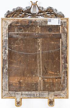 Spegellampett, av Johan Martin Berg (spegelfabrikör i Göteborg 1803- ca 1837), Sengustaviansk.