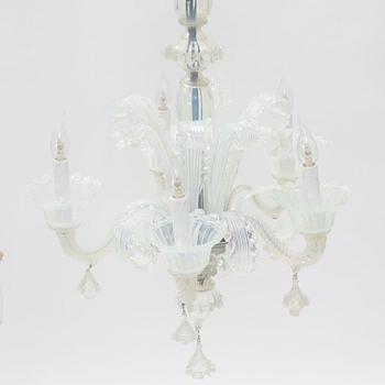 A Venetian style chandelier, 1950's/60's.