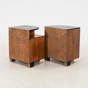 Pair of Art Deco bedside tables, early 20th century.