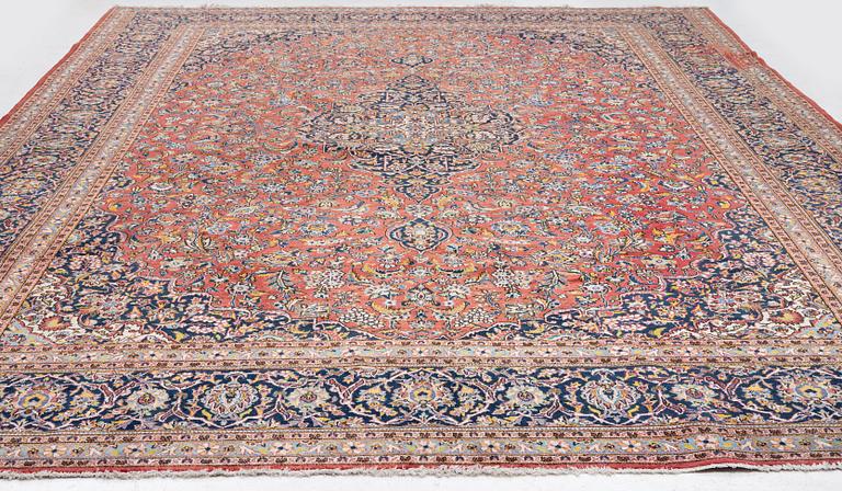 Carpet, Keshan, approx. 435 x 312 cm.