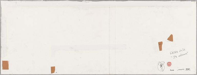 ULF RAHMBERG, Mixed media, signed with monogram.