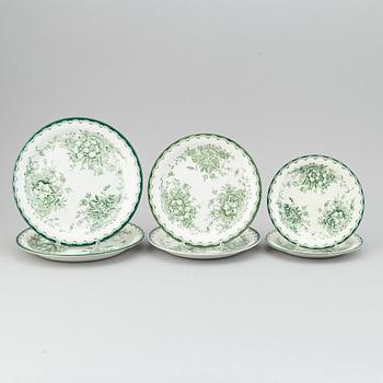 Rörstrand, servis, 66 delar, porslin, "Grön Anna".