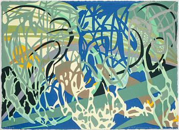 Karl Axel Pehrson · KARL AXEL PEHRSON, färgserigrafi. Signerad och daterad 95. Provtryck.