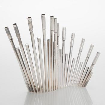 Carl F. Christiansen, candelabrum, silver-plated, Denmark 1960s.