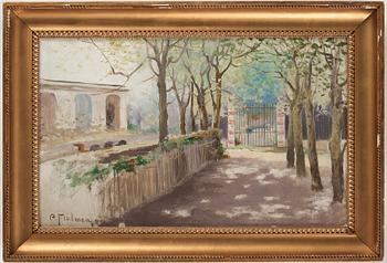 Carl Flodman, Sunlit park scene.