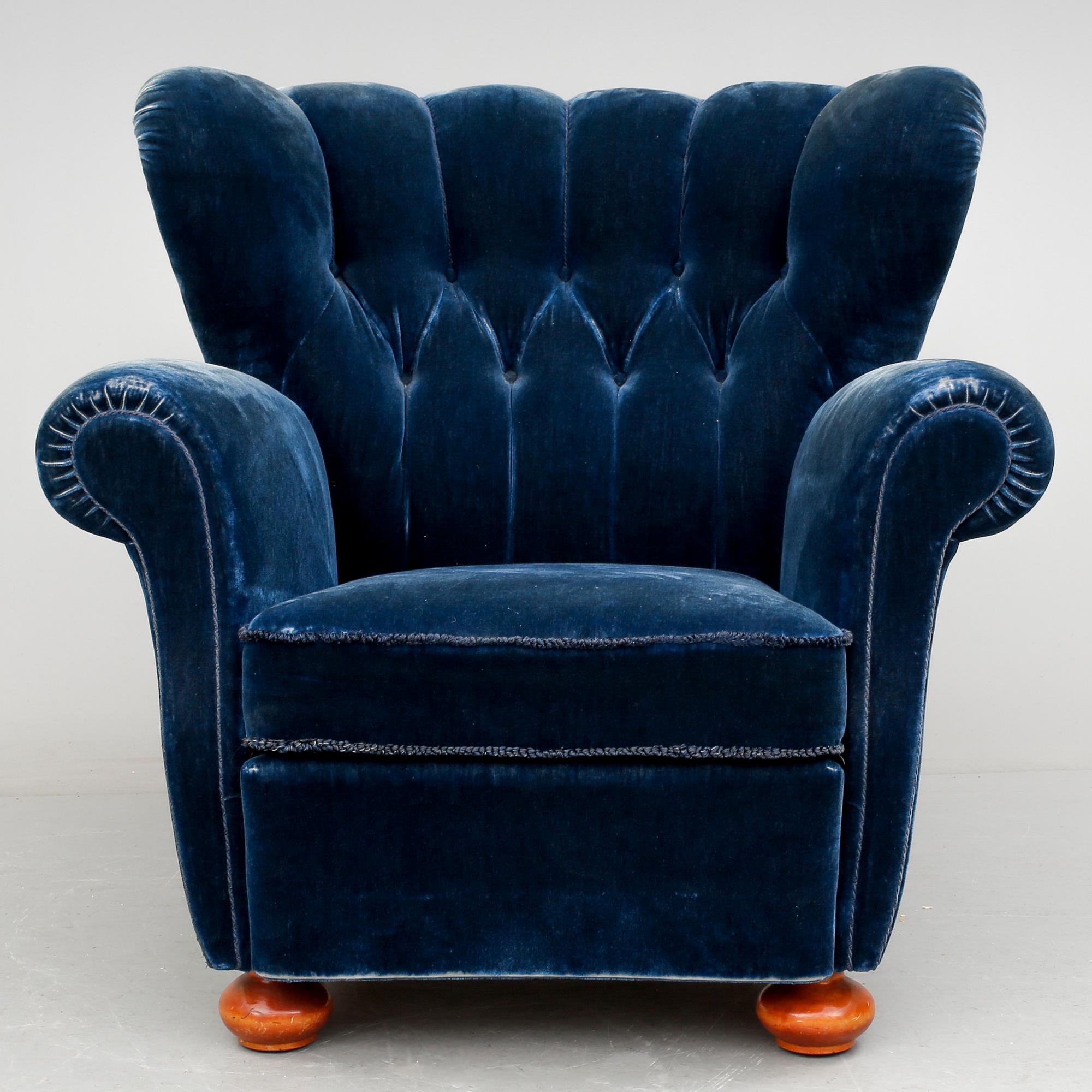 FÅTÖLJ, möjligen DUX, 1950-tal.