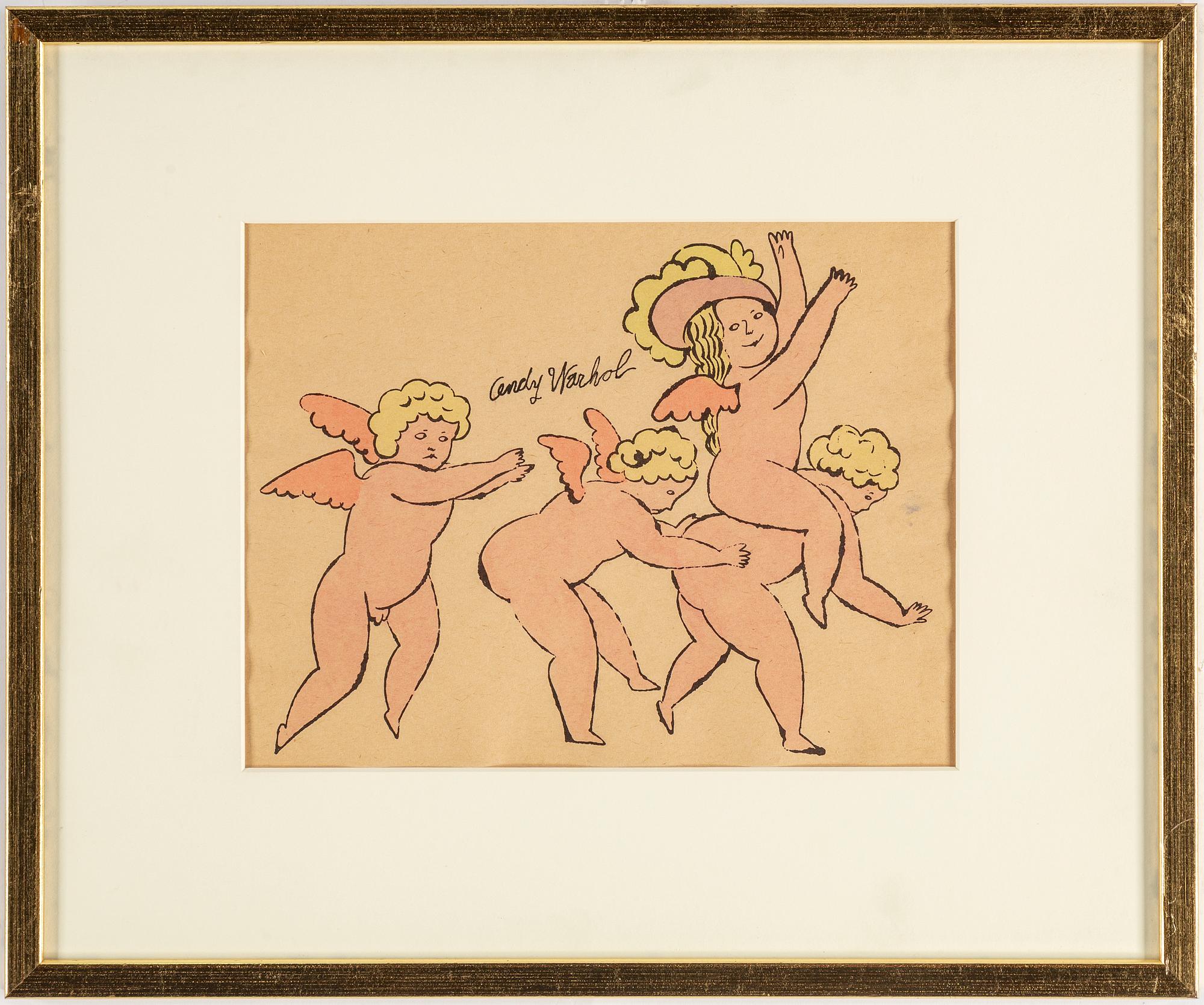 ANDY WARHOL, handcoloured offset lithograph.