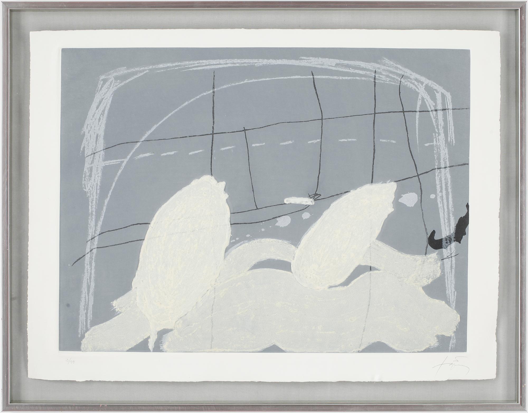 ANTONI TÀPIES, carborundumetsning, signerad o numrerad. 2/99.
