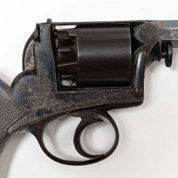 Slaglåsrevolver, brittisk  Deane, Adams & Deane. 1800-talets mitt.