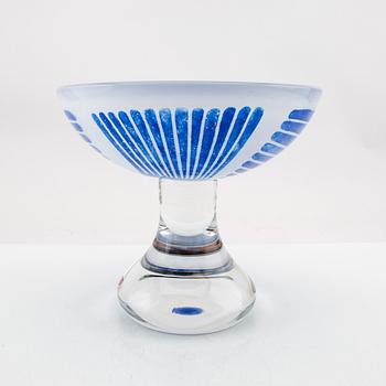 Berit Johansson, Graal footed bowl signed Orrefors.