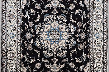 A carpet, Nain, part silk, ca 9 laa, ca 290 x 194 cm.
