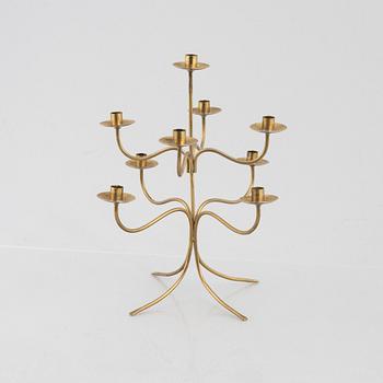 Josef Frank, a brass candelabrum, model 2554, Svenskt Tenn.