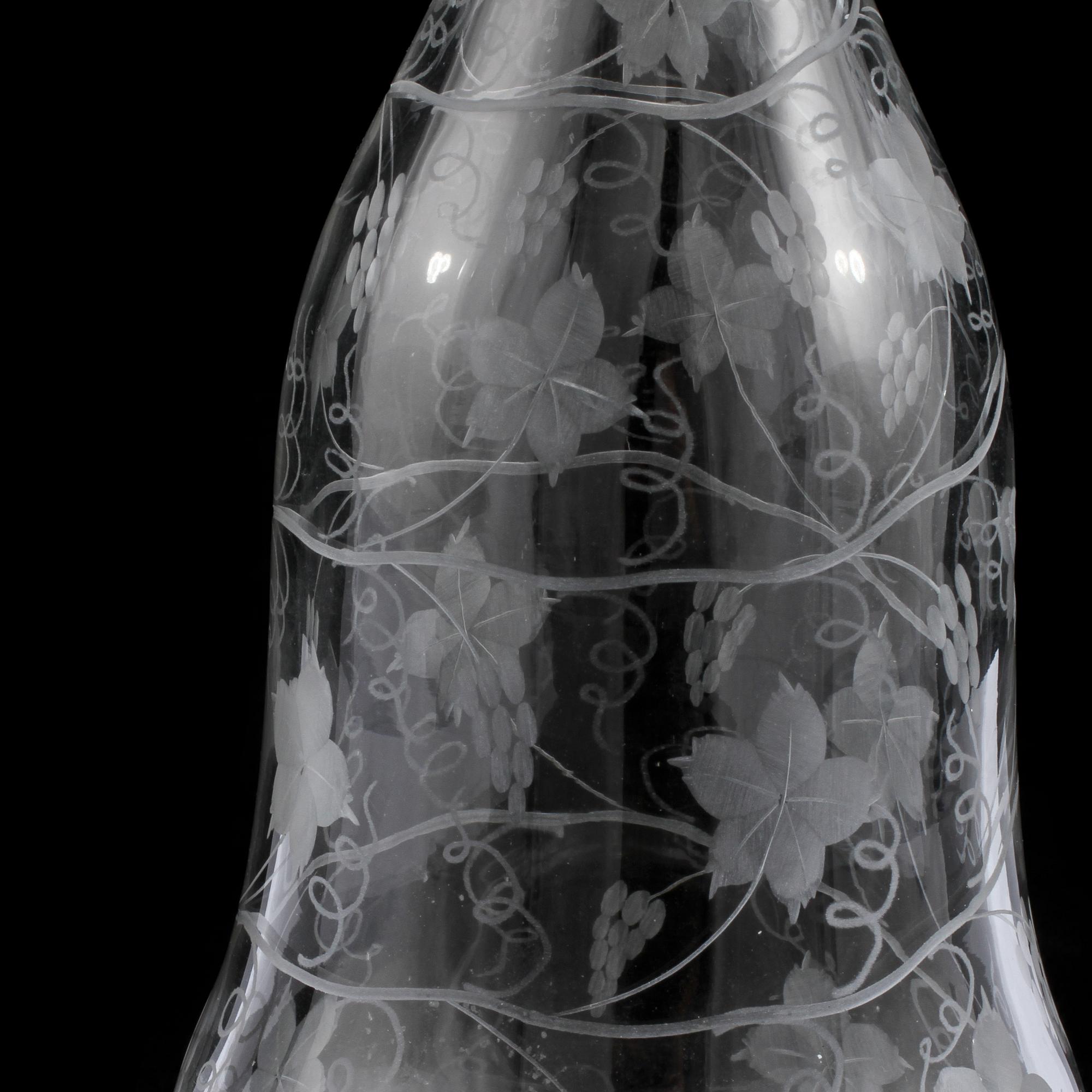 KARAFF, glas, 1800-tal.