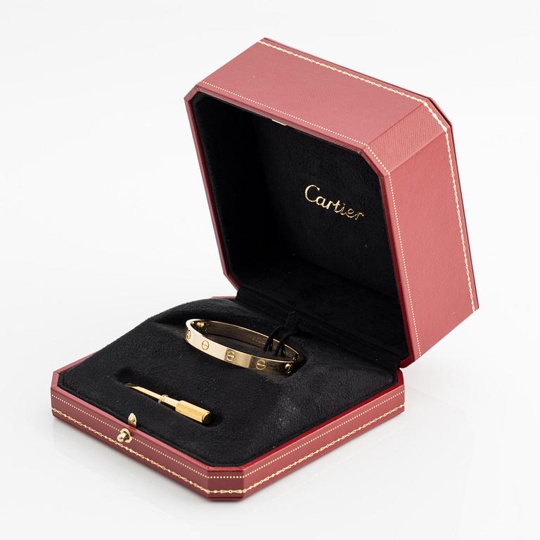 An 18K gold Cartier bracelet "Love".